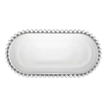 Imagem de 2X Travessa Vidro Resistente Porta Doce Petisco Bolo De Cris