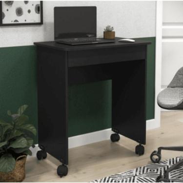 Imagem de Mesa Escrivaninha Compacto Not 0,70 Para Quarto E Office Com Gaveta Preto