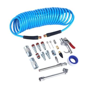 Imagem de Bothyi Kit de acessórios para compressor de ar: mangueira, haste infladora de pneus e ponta de borracha para bolas esportivas.