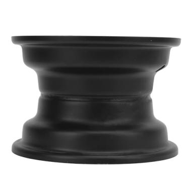 Imagem de Tbest Aro de roda ATV de liga de alumínio de 17,8 cm, resistente, 3 furos para Go Kart Quad Dirt Bike Ride no cortador de grama preto 145/70 6