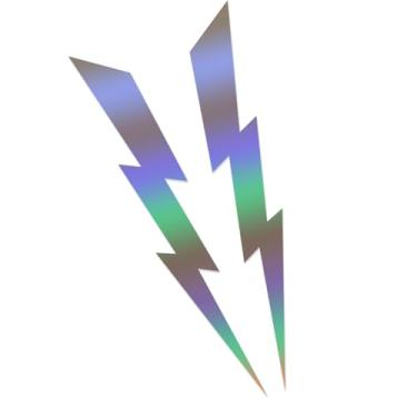 Imagem de Adesivo de capacete motocicleta, adesivo de janela de , conjunto de 2 decalques de janela de carroceria, adesivos de laptop refletivos para veículos