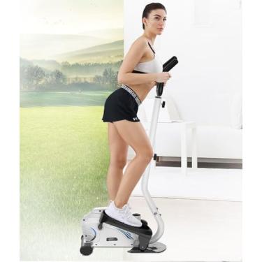 Imagem de JYXYXSCP Resistência ajustável sob a mesa elíptica treinador pedal exercitador elíptico trem, com ângulo ajustável, equipamento de ginástica em casa (B)