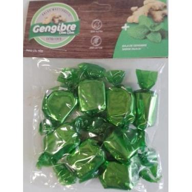 Imagem de Bala Bombom de gengibre mastigável 40g menta gengibrinha