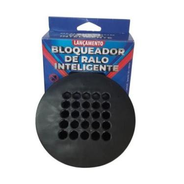 Imagem de KIT 12 REDONDA 100mm PRETO Grelha Bloqueadora de Odor e inseto - MAYA