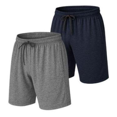 Imagem de Kit 2 Short Bermuda Leve Dry  Academia Treino-Masculino