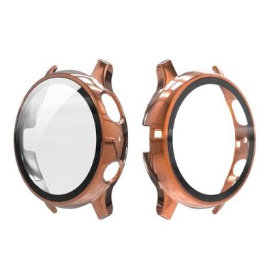 Imagem de Case Com Película De Vidro Para Galaxy Watch Active2 44mm Cor Gold Ros
