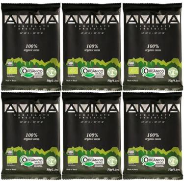 Imagem de Kit 6 Chocolate Orgânico 100% Cacau Amma 30g