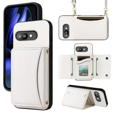 Imagem de Furiet Capa carteira para Google Pixel 9A com alça transversal de couro PU premium porta-cartões à prova de choque resistente acessórios de corpo inteiro capa fina para celular para Pixel9A A9 5G