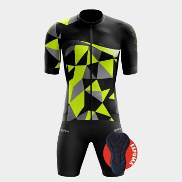 Imagem de Conjunto Premium de Ciclismo Premium TR4 com Bolsos Traseiros + Bermuda de Forro com Espuma-Masculino