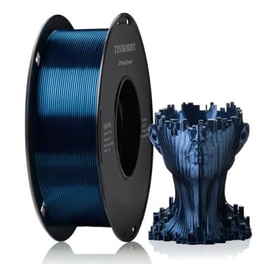 Imagem de Filamento PLA 1,75 mm, filamento de impressora TINMORRY 3D, 1 kg (2,2 lbs), compatível com impressora 3D Bambu FDM, azul petróleo de seda