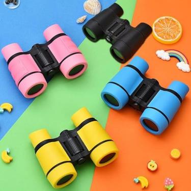 Imagem de Binóculos compactos para adultos, binóculos duráveis portáteis de alta potência com cordão e bolsa de transporte, binóculo leve de ampliação de 4X para observação de pássaros, esportes ao ar livre