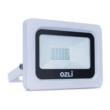 Imagem de Refletor Led Slim 50w 6500k Bivolt Ip65 Carcaça Branca Alta Luminosidade