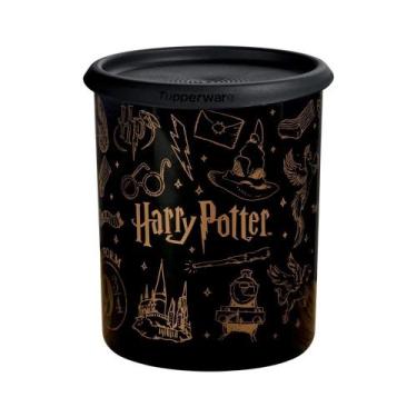 Imagem de Pote Tupperware Instantânea Mágica Harry Potter Hogwarts 2,25L, Preto,