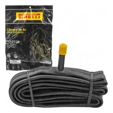 Imagem de Câmara de Ar Pirelli Aro 27 x 1 1, 4 Bico Grosso 33mm Bicicleta Clássi