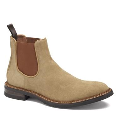 Imagem de Johnston & Murphy Bota masculina Hartford Chelsea, Camurça italiana bege, 43