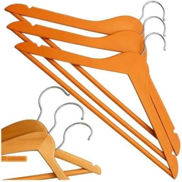 Imagem de Cabides de madeira resistente para pendurar roupas e acessorios, forte.