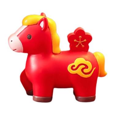 Imagem de WeiLaiKeQi Escultura de Cavalo Feng Shui, Estatueta de Resina, Arte, Estátua de Animal, Decoração de Mesa, Lareira, Pátio, Entrada, B