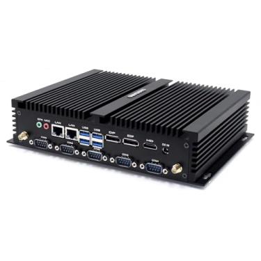 Imagem de BASOARO Mini Pc Industrial, Mini Pc De Mesa Win 11 Pro, Pc Sem Ventoinha I7 8550U, 32 Gb De Ram Ddr4, Ssd De 512 Gb, 2 Lan Rj45, Dp Edp Hd Triple Displays, 6 Rs232 Com, Wifi De Banda Dupla, Bt