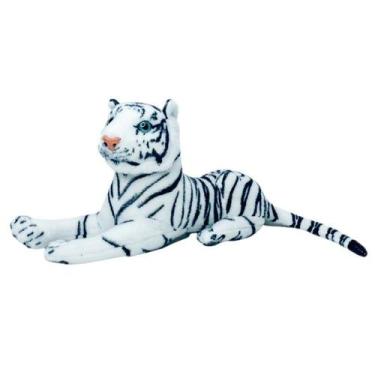 Imagem de Tigre branco de pelúcia - OPEN TRADE