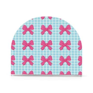 Imagem de Qilmy Bonito suporte de guardanapo de acrílico de gravata borboleta, porta-guardanapos para mesas cozinha restaurante decoração de casa, suporte decorativo moderno para guardanapos de coquetel de