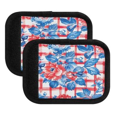 Imagem de Qilmy Pacote com 2 identificadores de bagagem e identificadores de bagagem, capa confortável para carrinho de bebê, mala de viagem, acessórios de viagem 674