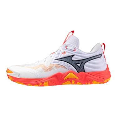 Imagem de Mizuno Unissex-adulto Wave Momentum 4 Elite unissex, Coral branco e ardente, 9 Wide Women/7.5 Men