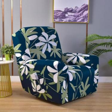 Imagem de Capa reclinável impressa, capas de cadeira, protetor de móveis, jacquard, respirável e durável, leve e lavável, para reunião de família - Tipo 26||Meio círculo único 65-90 cm