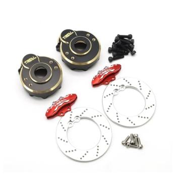 Imagem de Treal Brass Outer Portal Drive Housing Knuckle Cover Blaken 42g Compatible with TRX-4 1:10 RC Car
