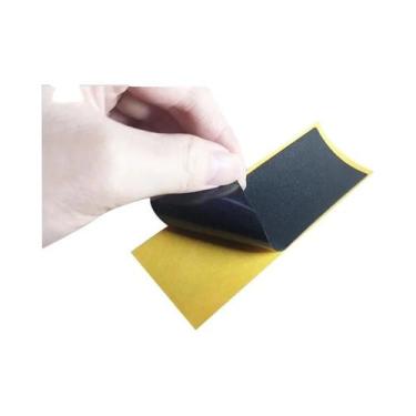 Imagem de Fita Adesiva Antiderrapante Preta Para Deck De Skate, 10 Peças, Espuma