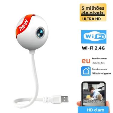 Imagem de Monitor De Bebê Inteligente Portátil 5MP USB Com Visão Noturna Áudio B