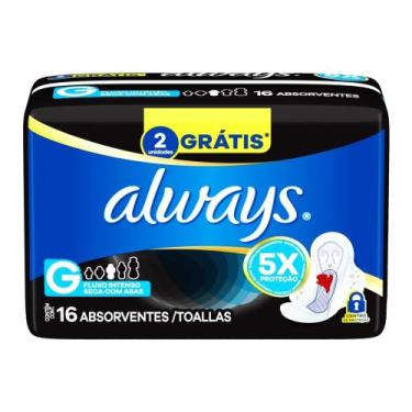 Imagem de Absorvente Always Noturno, Seca com 16