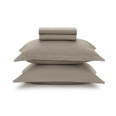 Imagem de Jogo de Cama King Liss Taupe 4 peças Bege - Karsten
