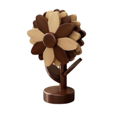 Imagem de DimyFew Conjunto de 4 Jogos Americanos de Madeira Antiderrapantes, Ideais para Decoração de Mesa Ou Como Porta-copos para Tigelas E Talheres, B, Tamanho real