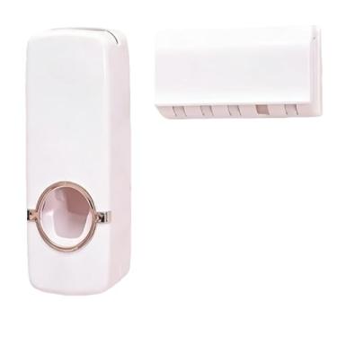 Imagem de kit Porta Escova Dentes Com Esterilizador Uv Aplicador Pasta de Dente Suporte Dispenser Escova Porta-Escovas de Dentes (SIMPLES,kit 2)