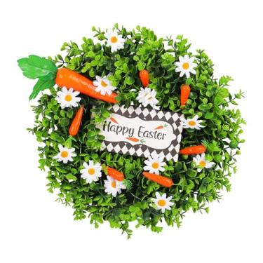 Imagem de Generic Placa de Páscoa com Margaridas Artificiais, Guirlanda de Cenouras E Porta de Entrada