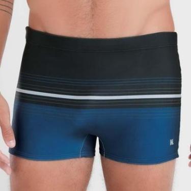 Imagem de Sunga Boxer Estampada Com Listras-Masculino