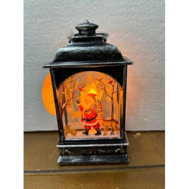 Imagem de DECORAÇÃO LUMINÁRIA ENFEITE NATALINO LAMPARINA DE NATAL LED (Estilo 7 Cinza)