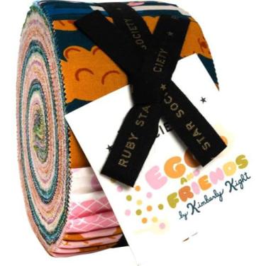 Imagem de Rolo de geleia Kimberly Kight Egg and Friends 40 tiras de 6,3 cm Ruby Star Society RS3106JR