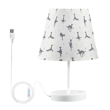 Imagem de Joisal Lâmpada regulável para cães de ioga, luzes de quarto com abajur abajur de mesa de cabeceira