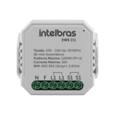 Imagem de Interruptor Controlador De Cargas Wifi 1/1 Ews211 Intelbras