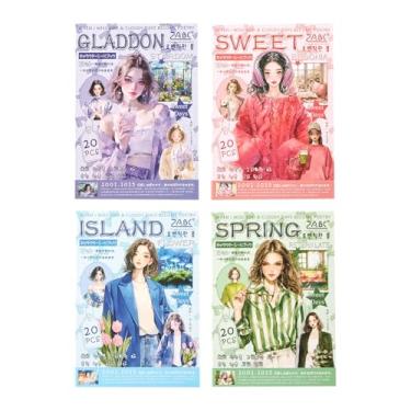 Imagem de JUMOYEEH Adesivo de scrapbooking 80 folhas adesivos de pessoas para planejadores pré-cortados PET adesivos transparentes para artesanato, calendários, diários, laptop e garrafas de água