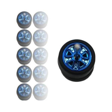 Imagem de Rodas De Modelo De Brinquedo Em Escala 1/64 Com Pneus De Borracha Lisa