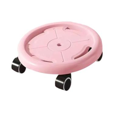 Imagem de IEUDNS Roda de Discos Abdominais, Discos Deslizantes para Exercícios Abdominais, Deslizantes com Rodas para Uso Doméstico, Rosa