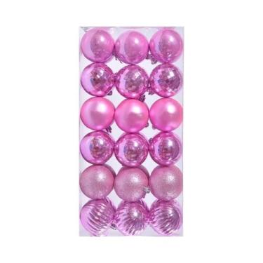 Imagem de 36 Peças De Enfeites Para Árvore De Natal, Bolas Pendentes De 34CM Par