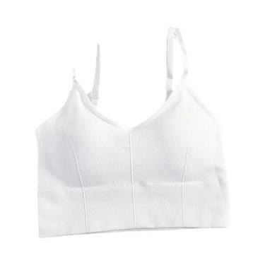 Imagem de Sutiã Esportivo Ajustável Sem Costura Para Mulheres, Top De Yoga Com A