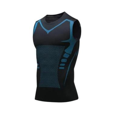 Imagem de Camiseta Sem Mangas De Compressão Para Homens, Rápido Secagem, Para Ac