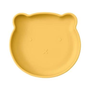 Imagem de Prato De Silicone Para Bebês Em Forma De Urso Cartoon Com Sucção Para 