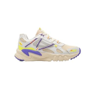 Imagem de Tênis Territory, FILA, Feminino, Branco/Roxo/Limão, 34