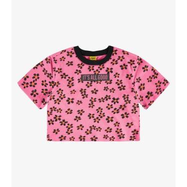 Imagem de Blusa Feminina Malhao Fruit Rovi Kids Rosa, 8, Rosa