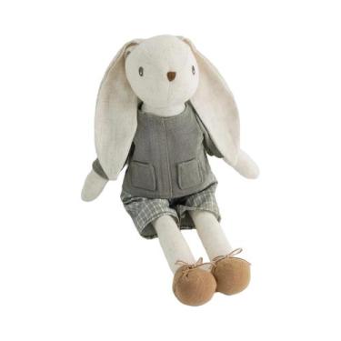 Imagem de Decoração Para Quarto Infantil: Bonecas Coelho Com Macacões E Saias, P